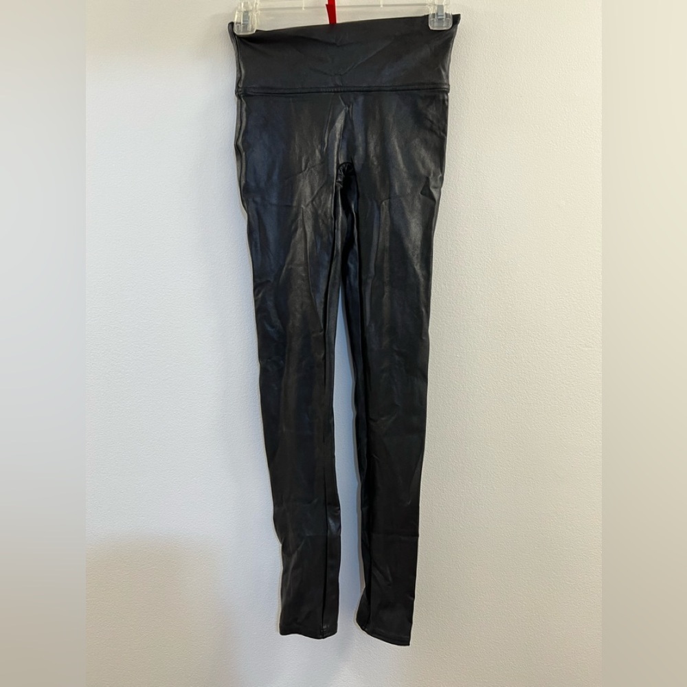 Spanx Faux Leather Leggings in Black - Picture 13 of 14